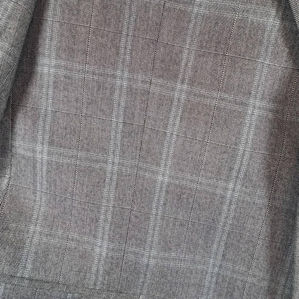 Michael Kors Mens Sz 42R Modern Fit Wool Blend Plaid Suit Jacket Light Grey Blue
